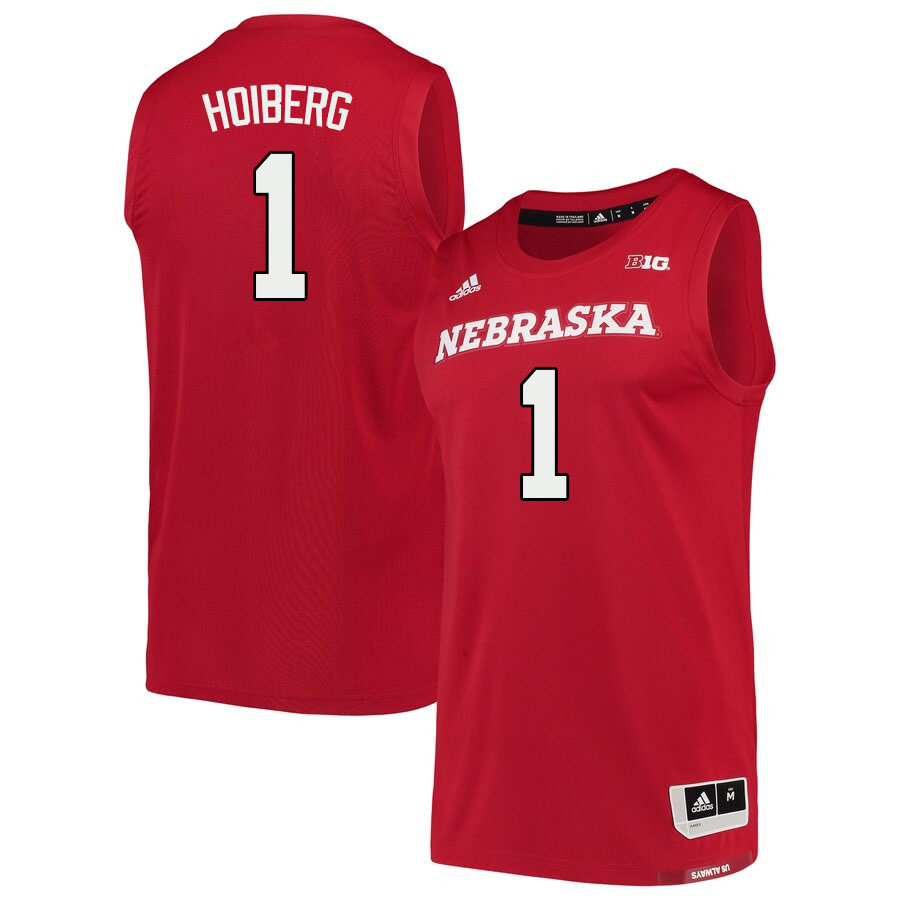 Men #1 Sam Hoiberg Nebraska Cornhuskers College Basketball Jerseys Sale-Scarlet - Click Image to Close
